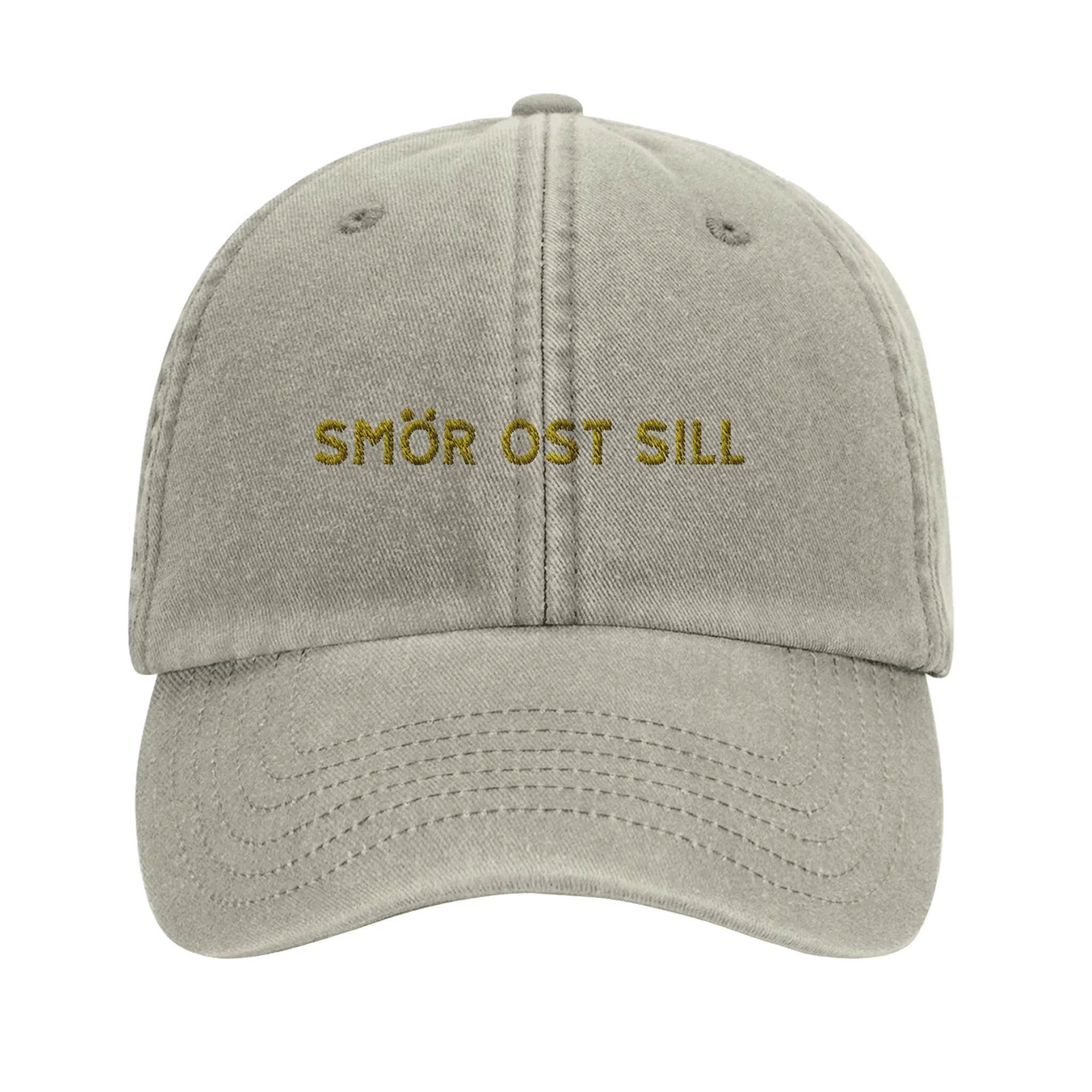 Vintage Cap with Butter, Cheese, and Herring Design - Swedish Style