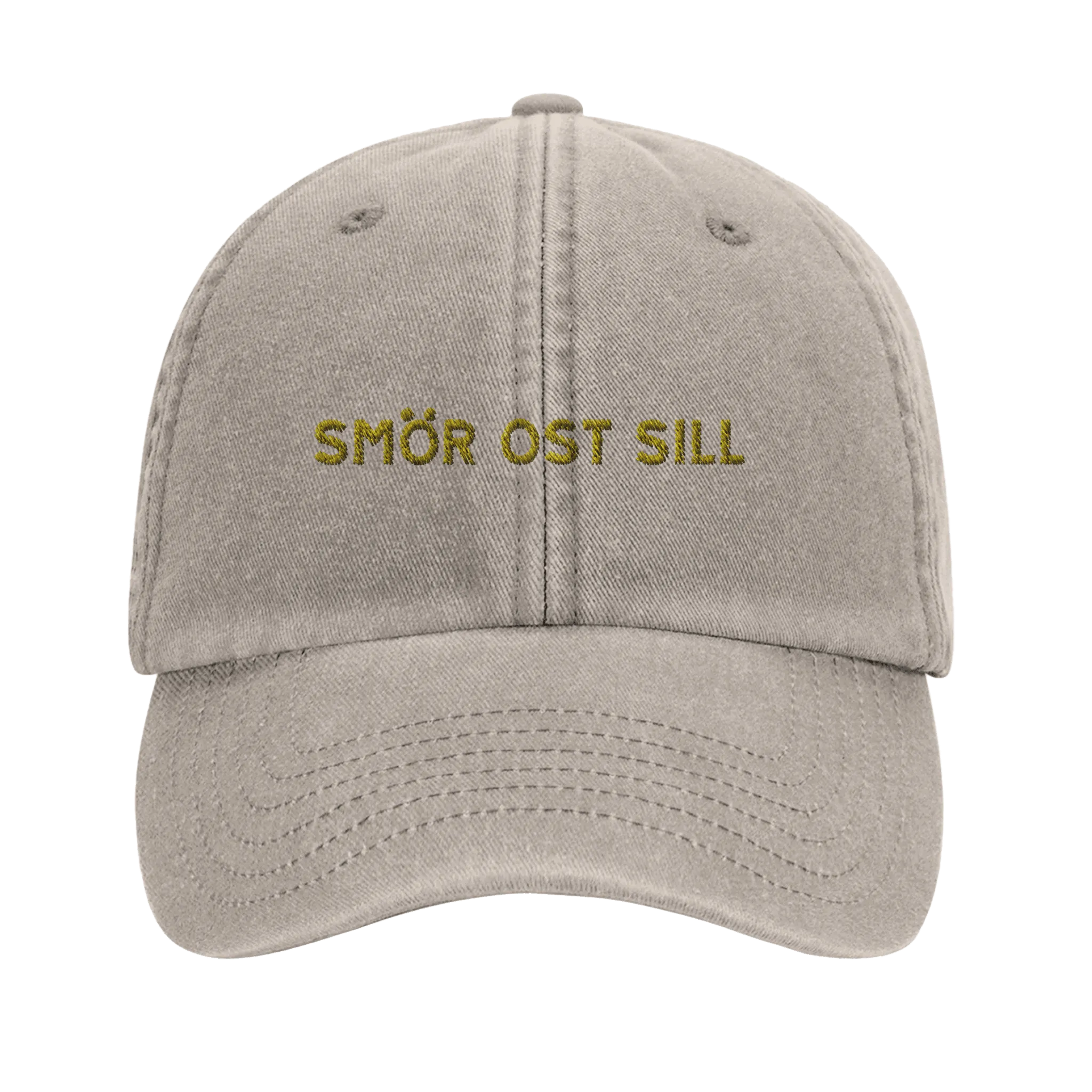 Vintage Cap with Butter, Cheese, and Herring Design - Swedish Style