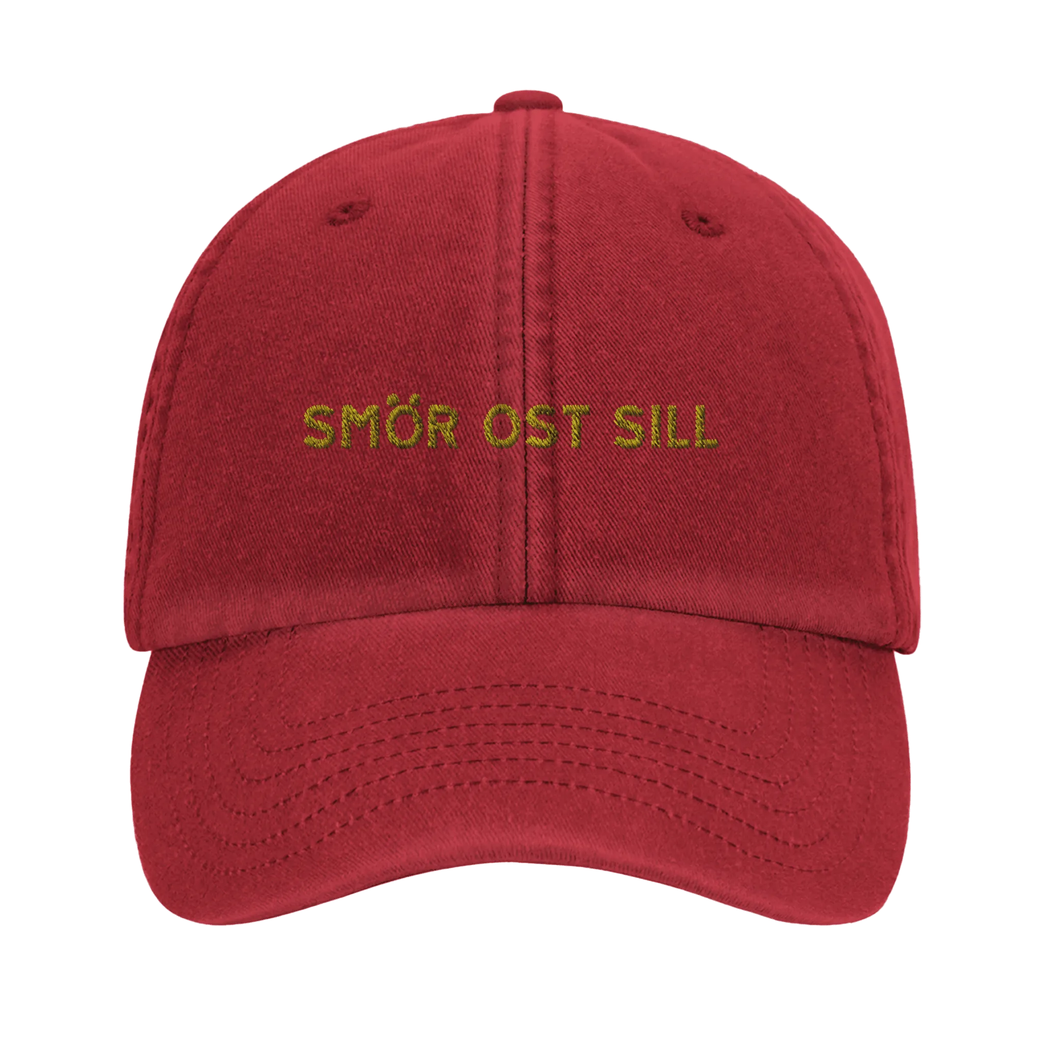 Vintage Cap with Butter, Cheese, and Herring Design - Swedish Style
