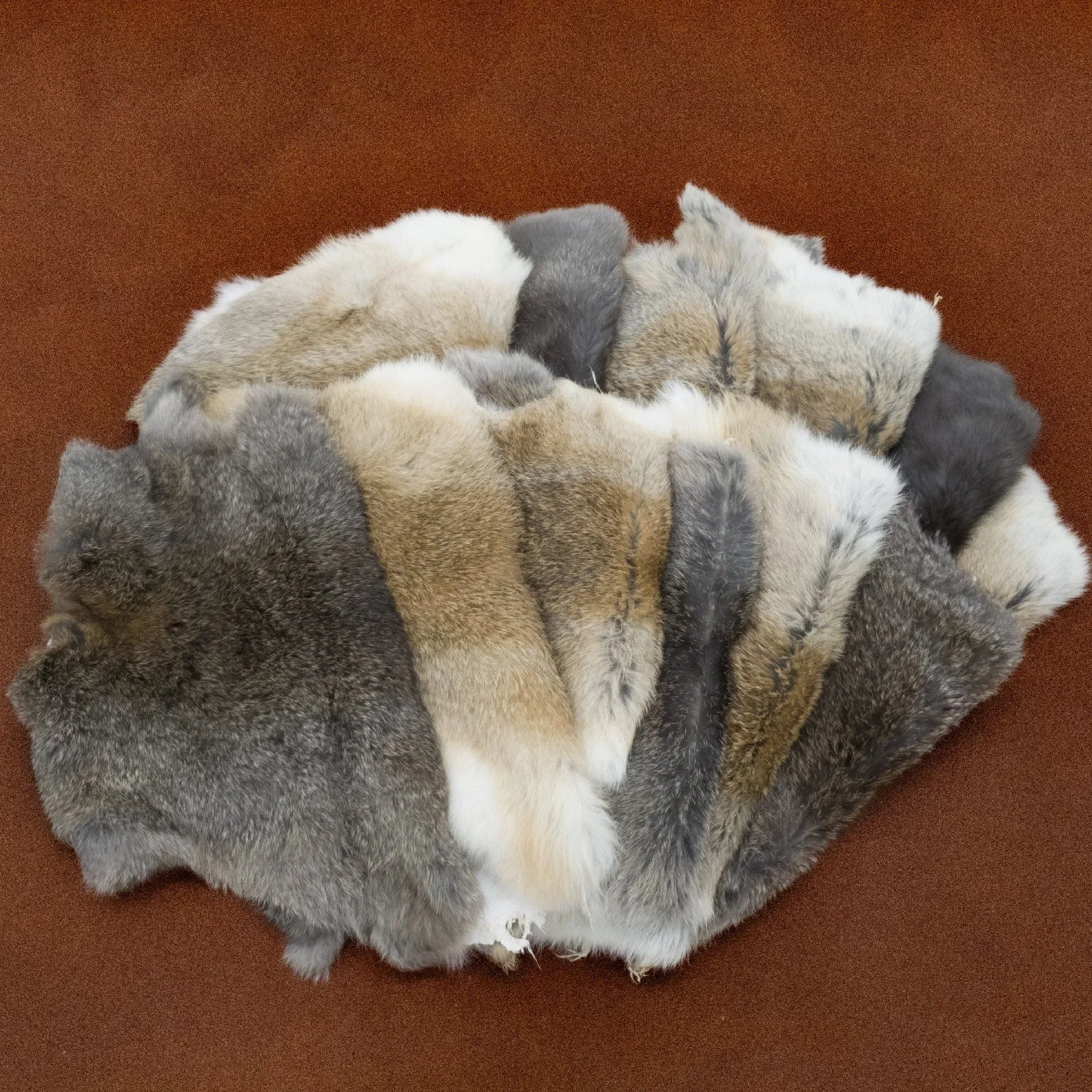 Soft Rabbit Fur Pelts - Packs & Singles