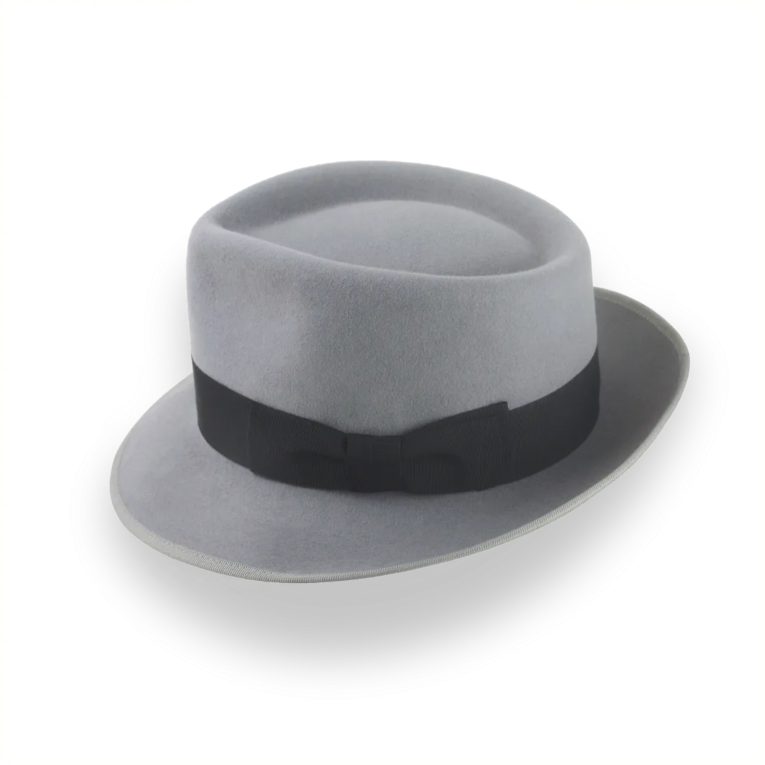 Stylish Bogart Fedora Hat in Grey Fur Felt | The Gin Joint