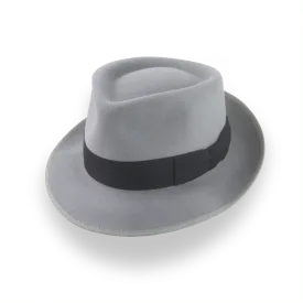 Stylish Bogart Fedora Hat in Grey Fur Felt | The Gin Joint