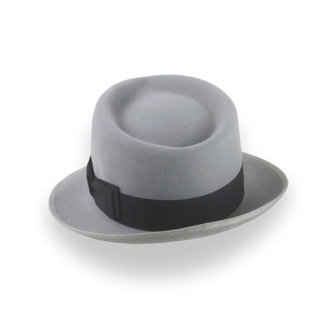 Stylish Bogart Fedora Hat in Grey Fur Felt | The Gin Joint