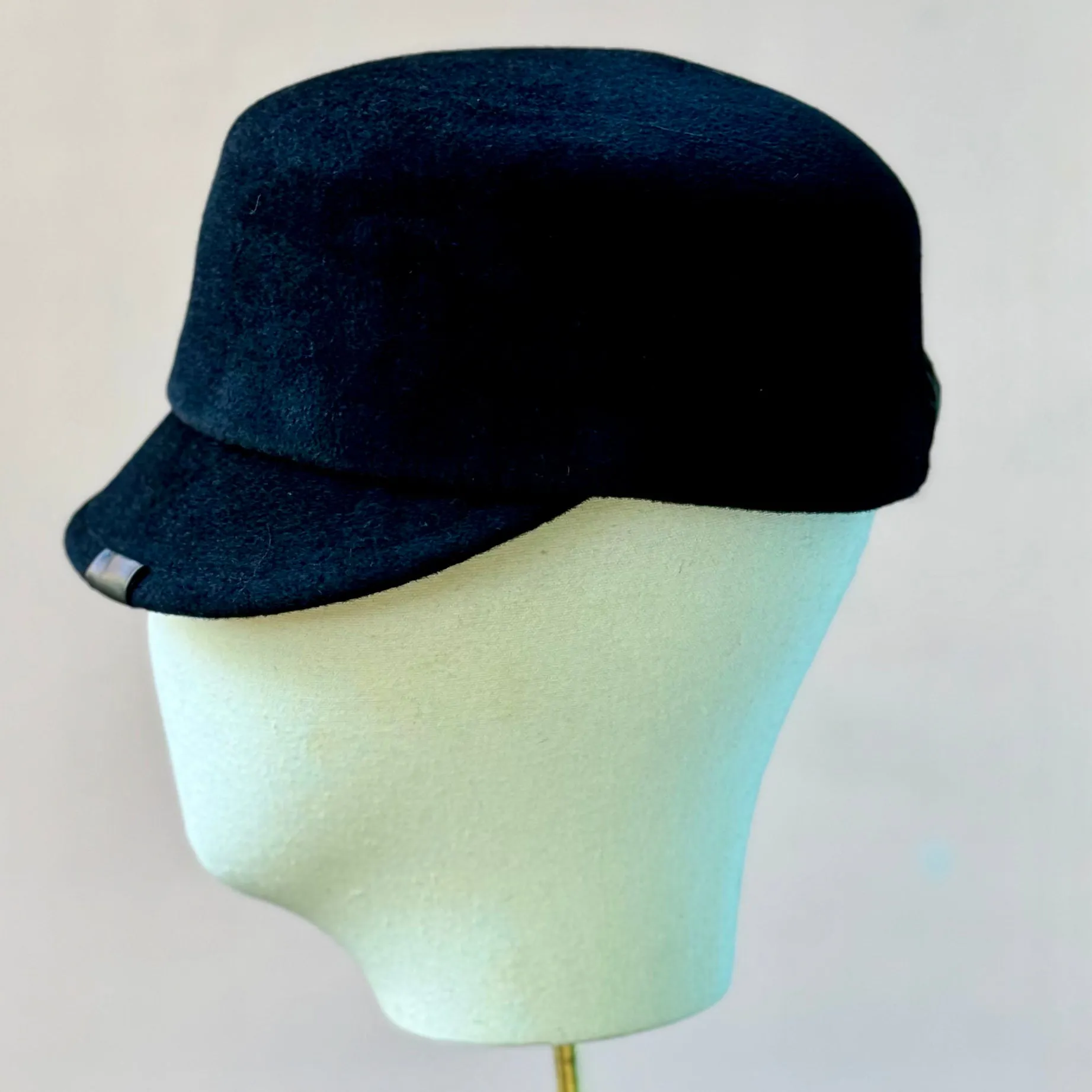 The Baxter Cap in Black Velour Felt