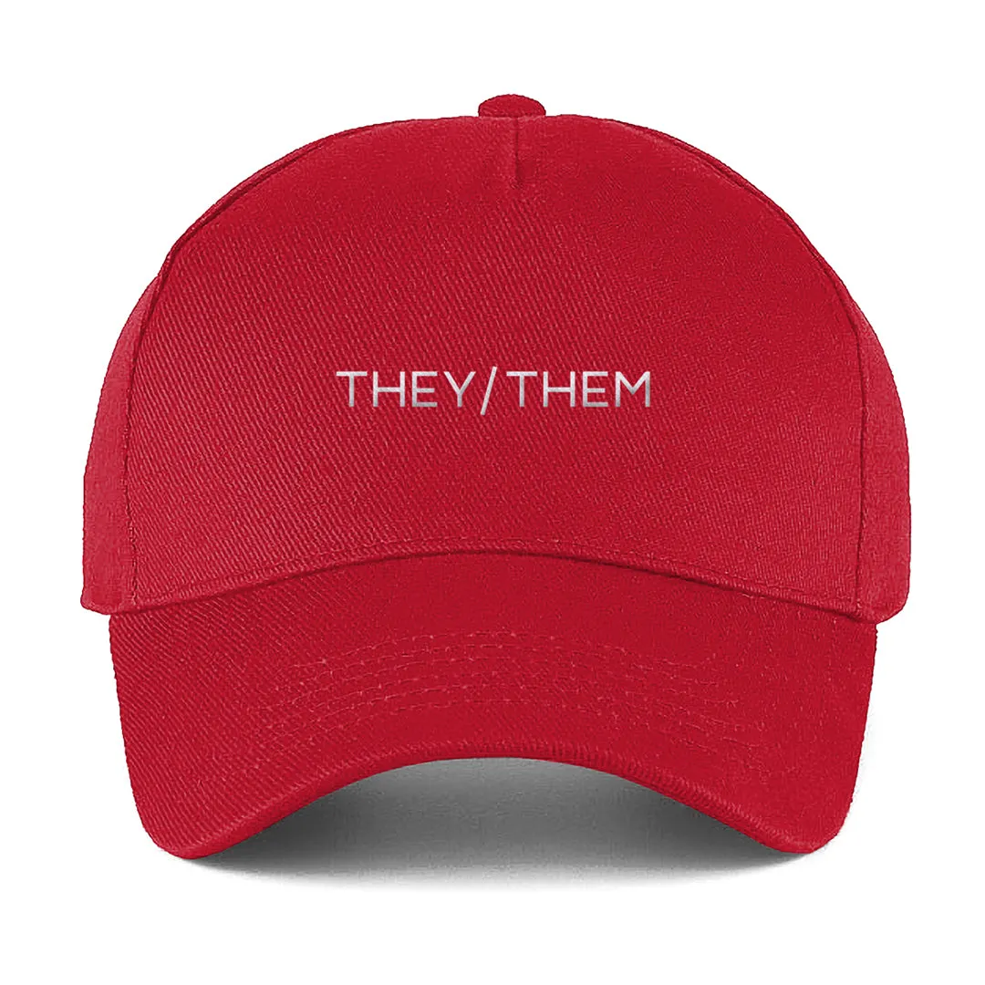 They/Them Pronouns Baseball Cap