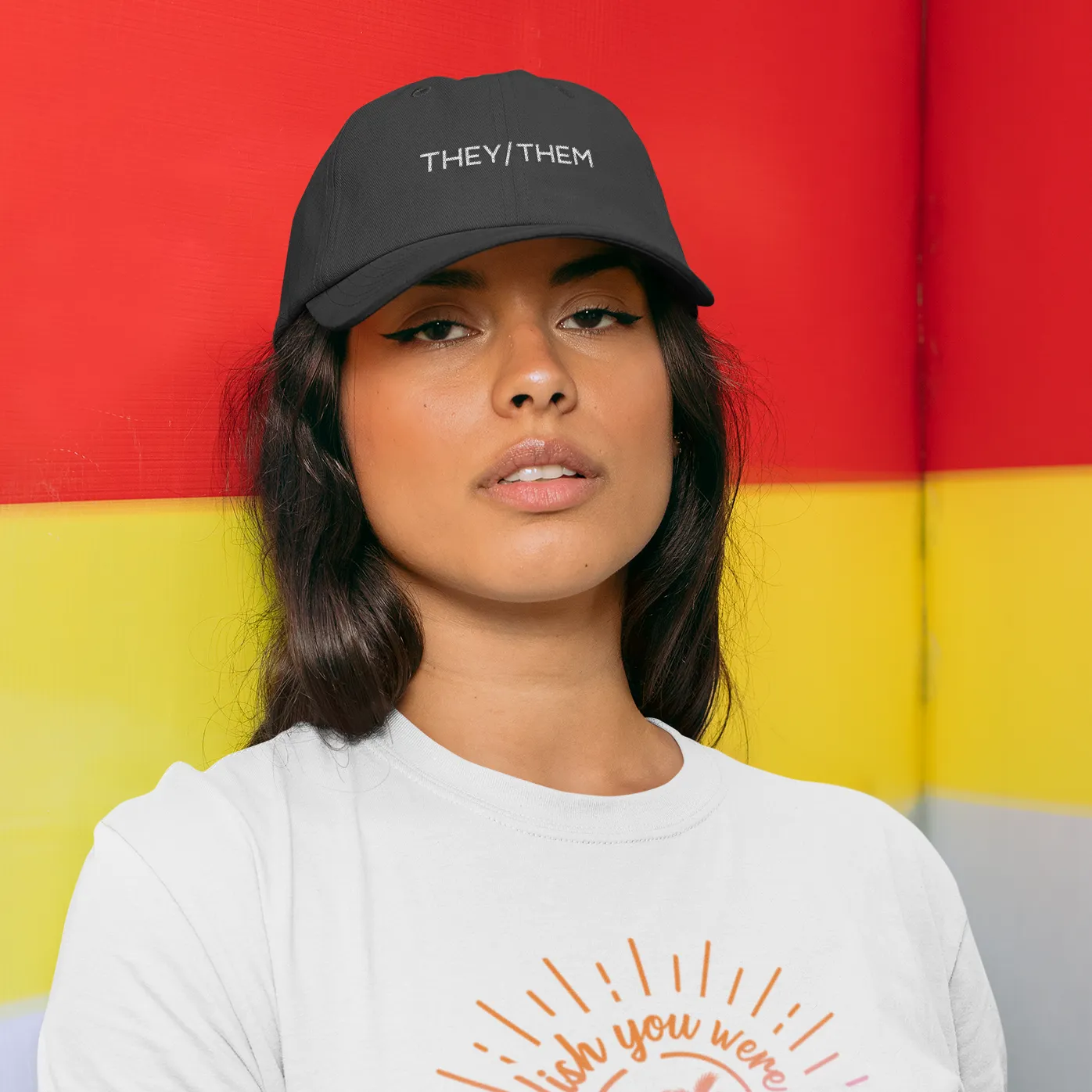 They/Them Pronouns Baseball Cap