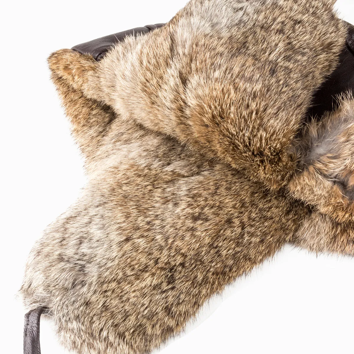Ugg Kids Vintage Rodeo Leather Rabbit Fur Aviator Hat