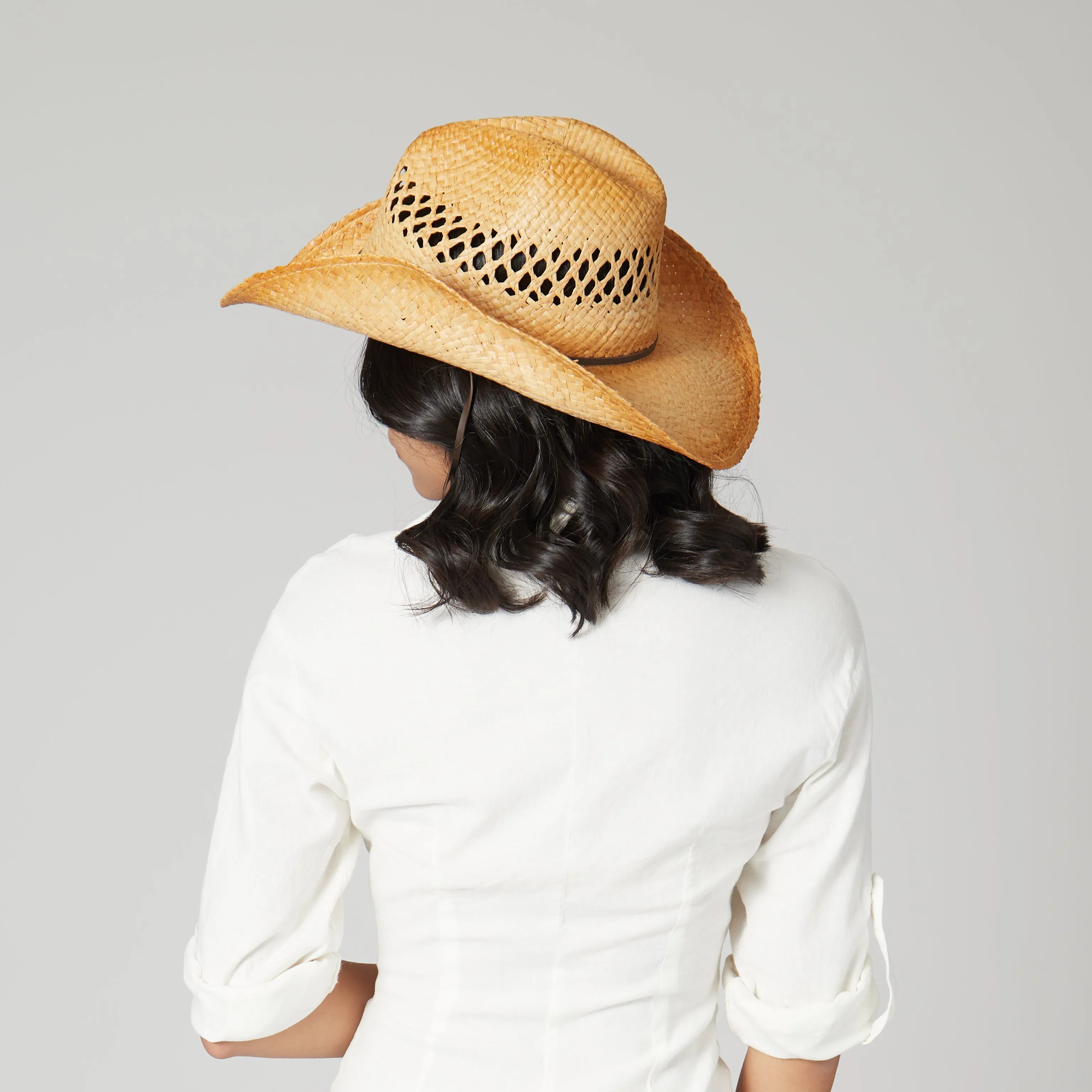 Women's Raffia Cowboy Hat