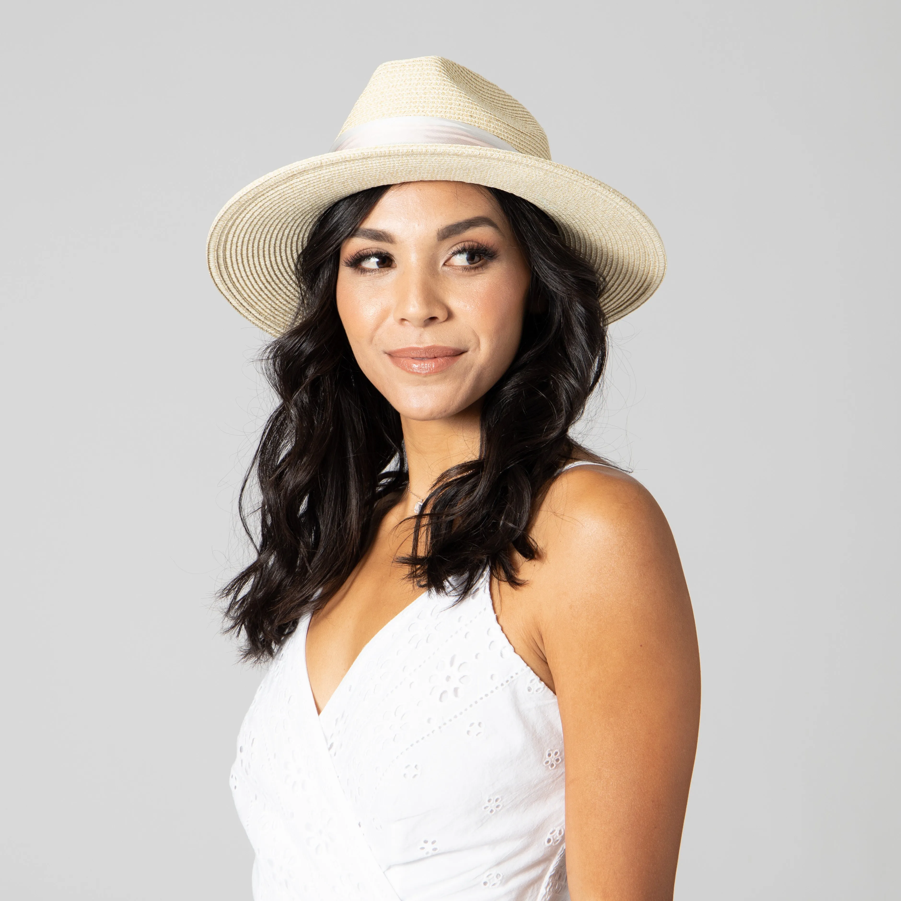 Women's Ultrabraid Fedora Removable Silky Scarf