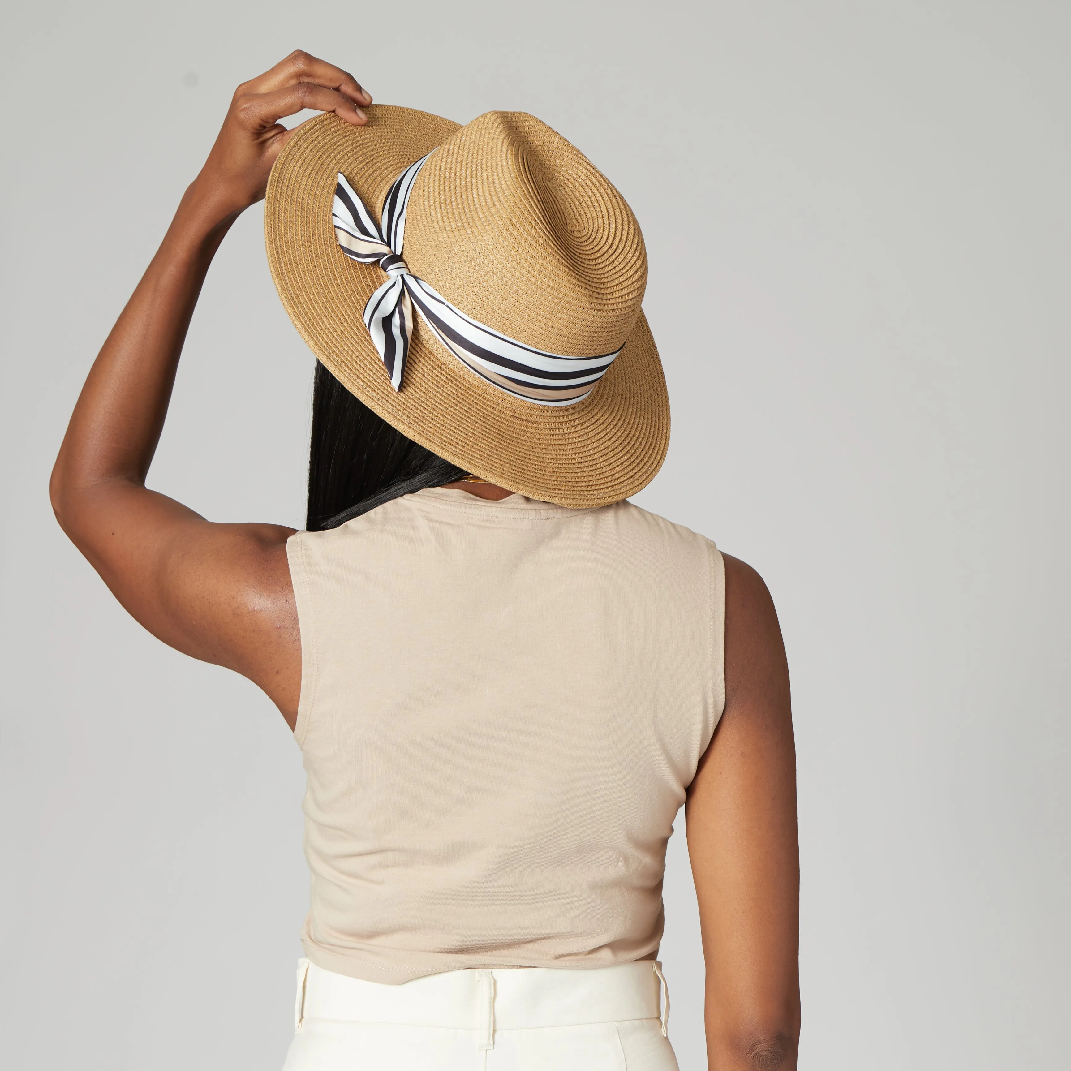 Women's Ultrabraid Fedora Removable Silky Scarf