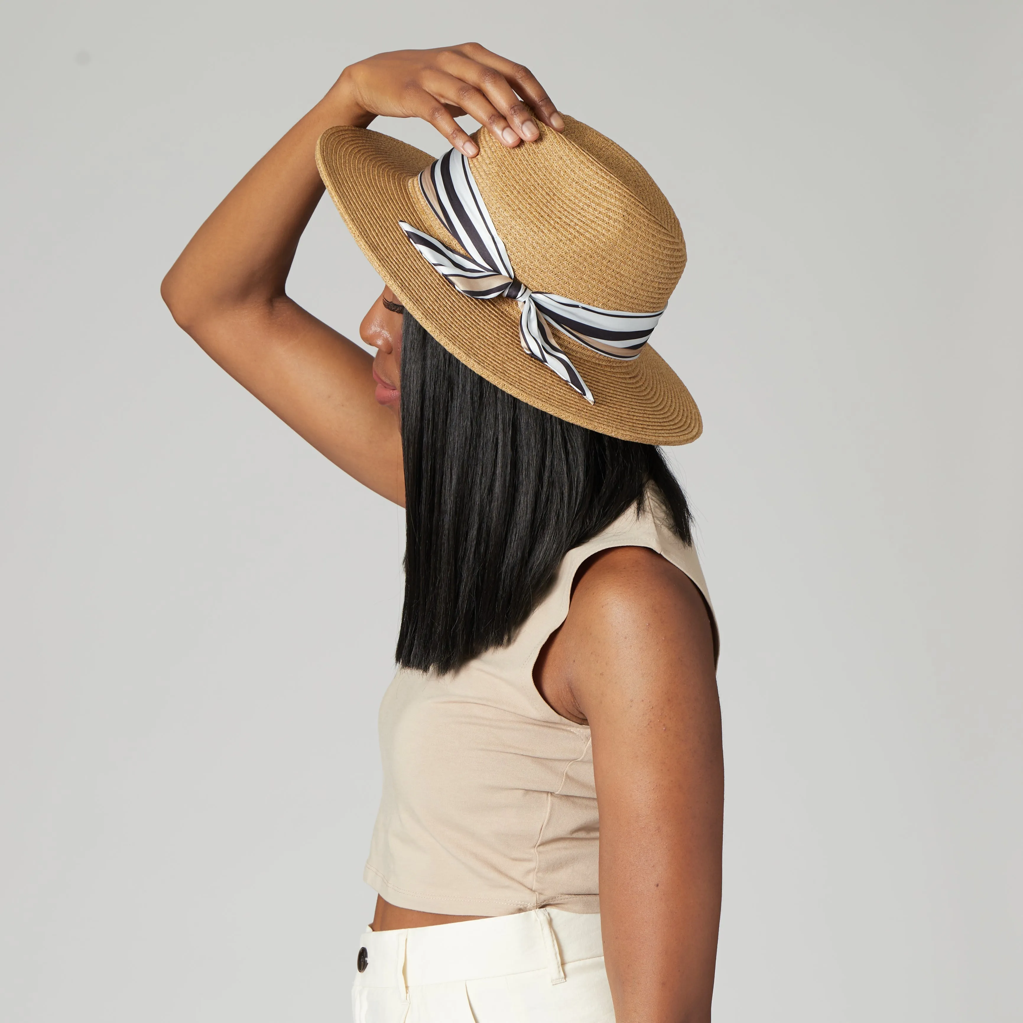 Women's Ultrabraid Fedora Removable Silky Scarf