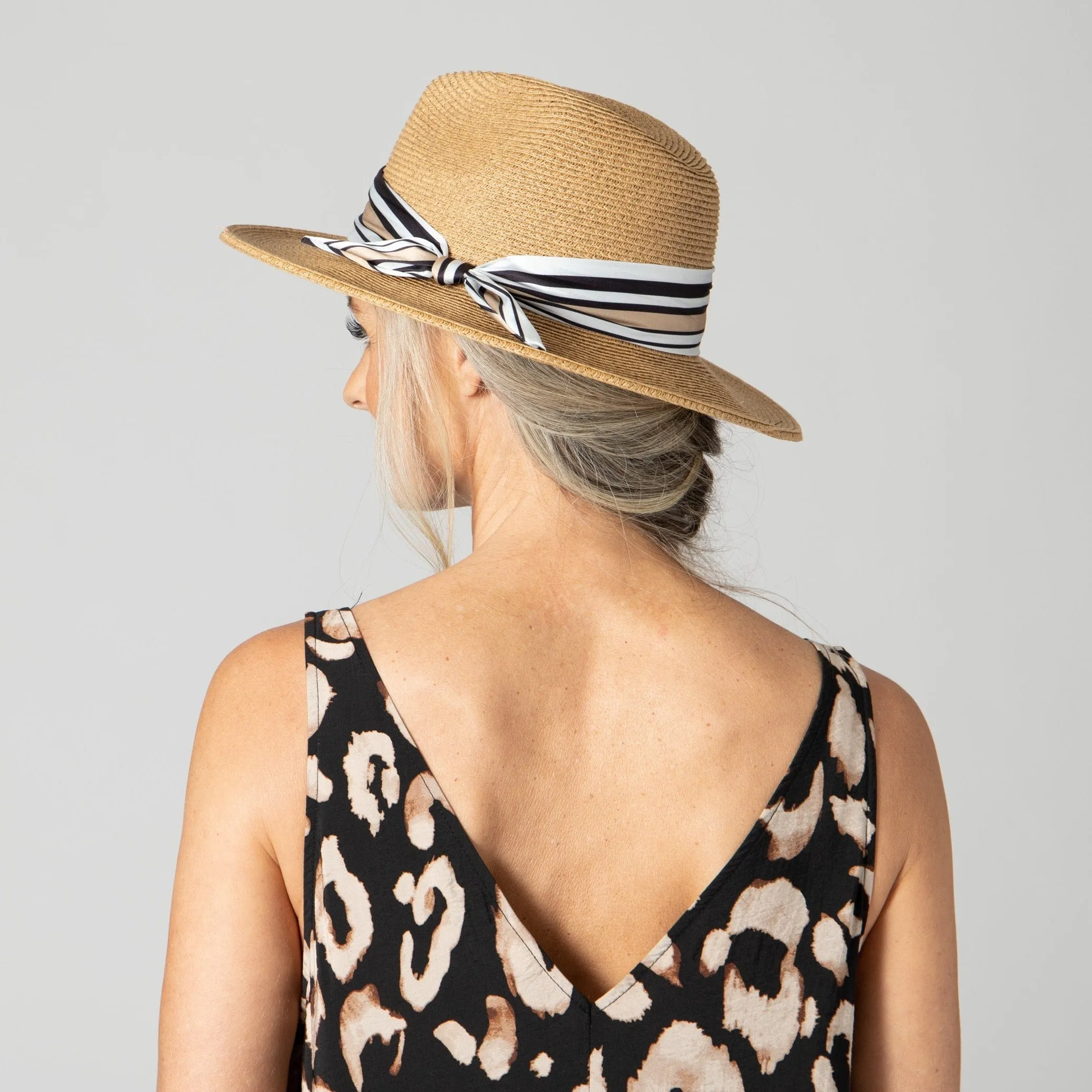 Women's Ultrabraid Fedora Removable Silky Scarf
