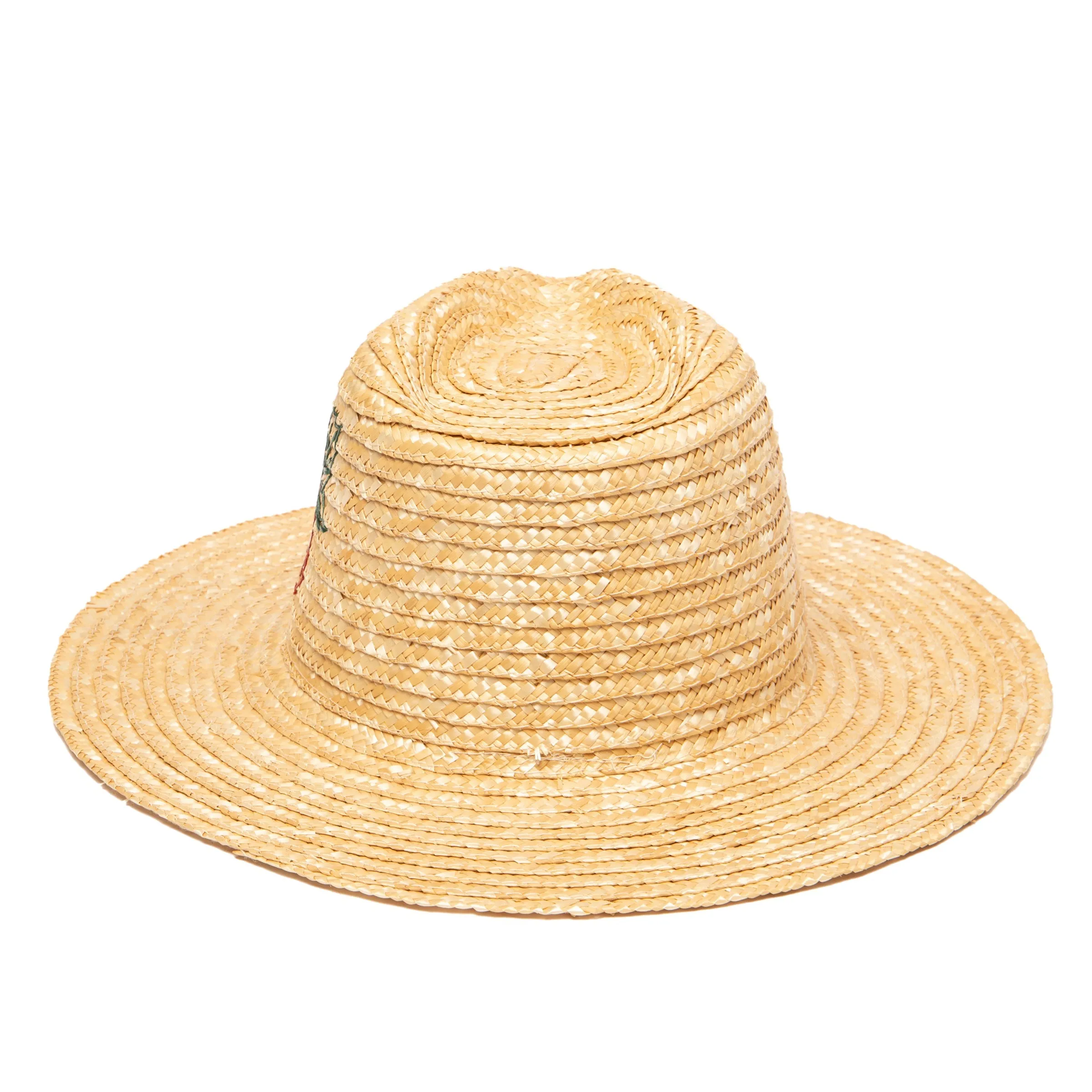 Women's Wheat Straw Palm Fedora