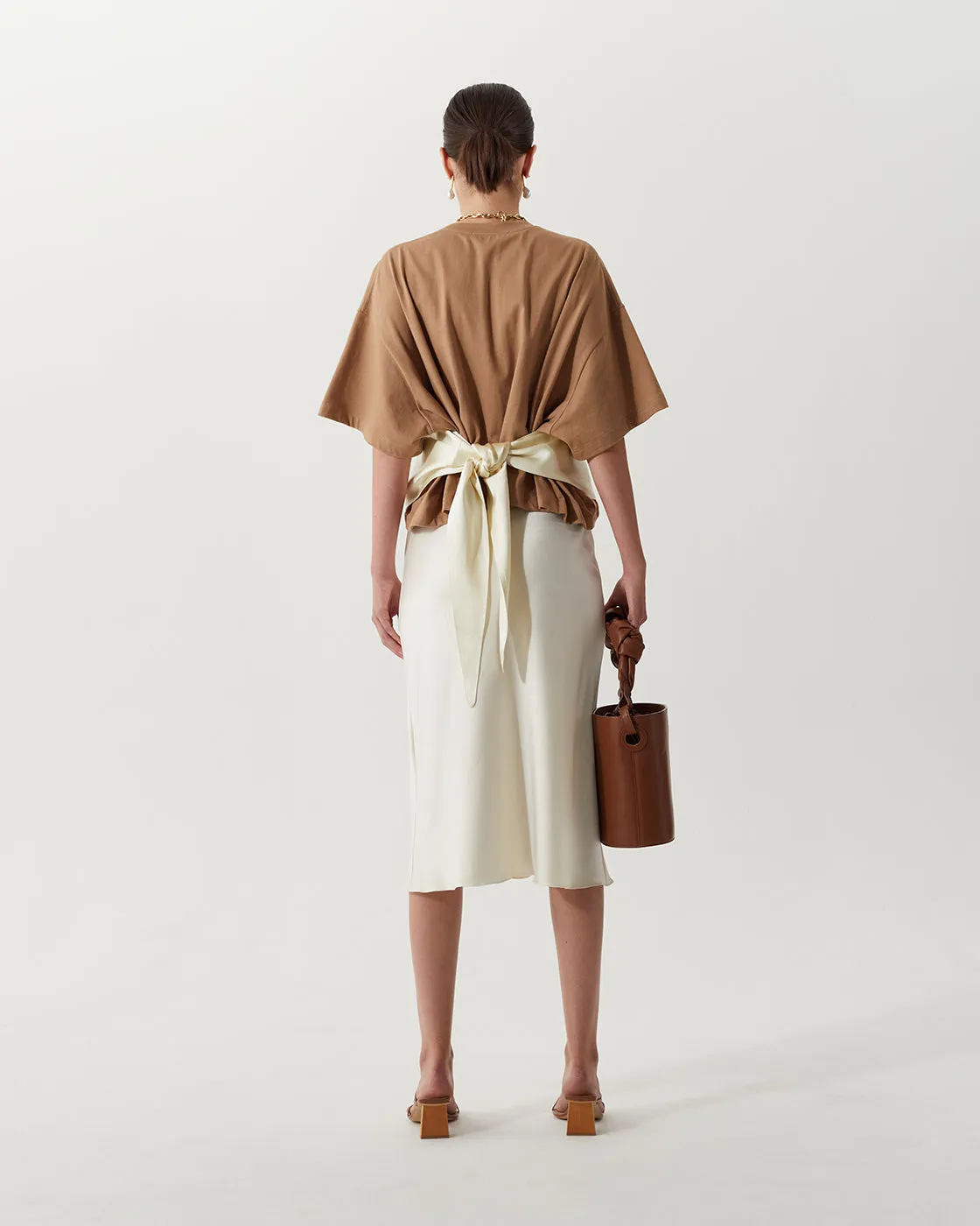 Wynne Top Silk Satin Butter